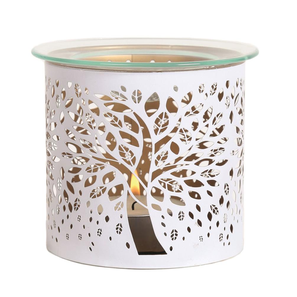 Aroma White Tree of Life Jar Sleeve & Wax Melt Warmer Extra Image 1